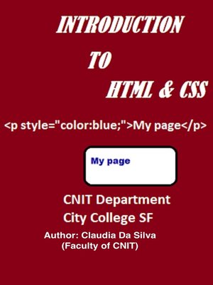 cover image of Introduction to HTML & CSS